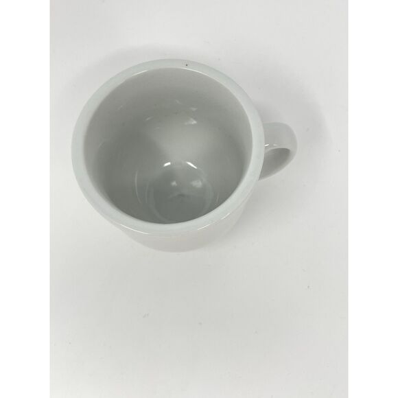 Pottery Barn Suppertime Du Jour Cafe Bistro Diner White Coffee Tea Mug Cup 10oz - Picture 3 of 4